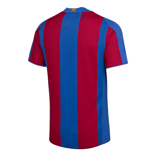 Barcelona 2007/08 Koti Retro-pelipaita Miesten