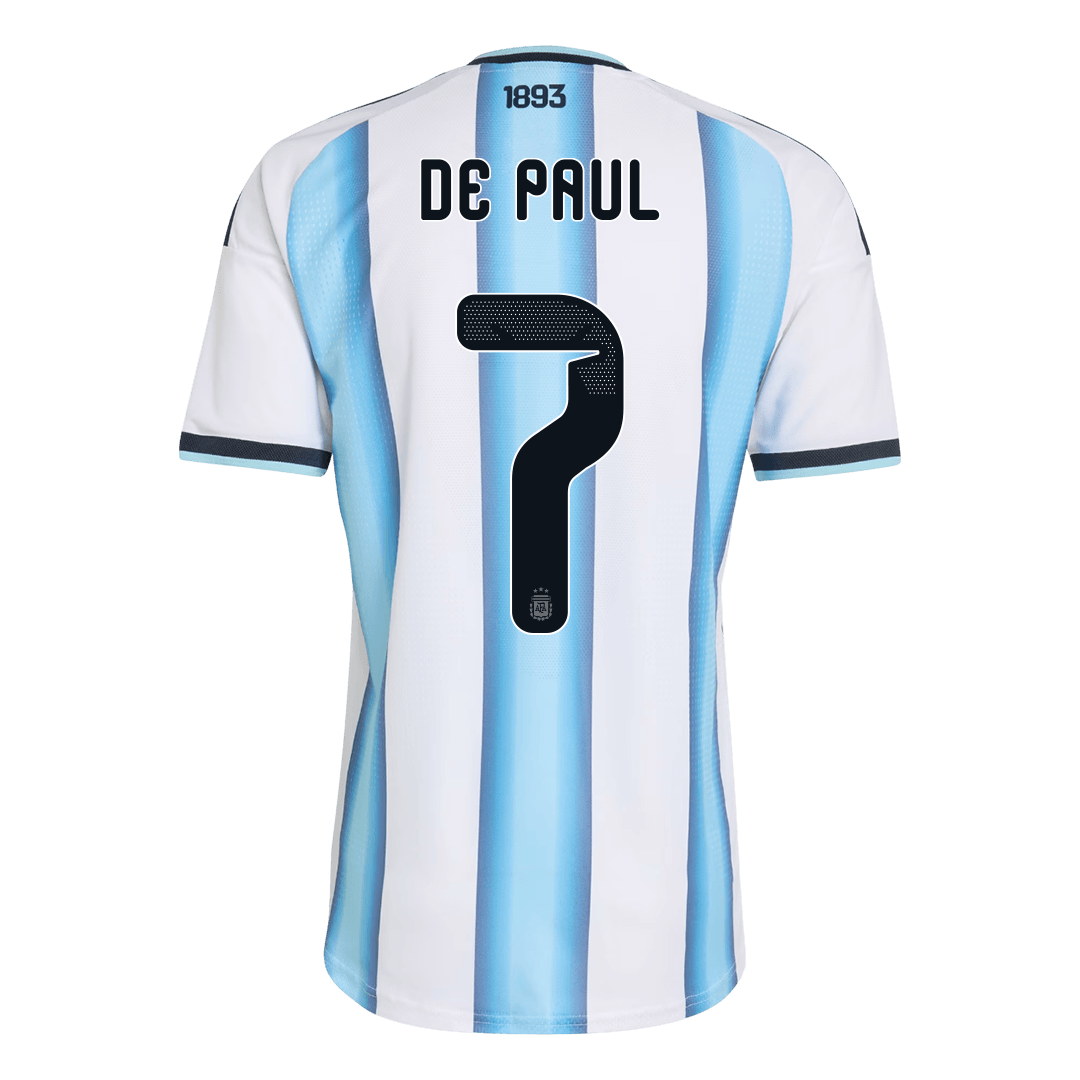 Argentina World Cup 2026 Koti Pelipaita (Player Version) Miesten DE PAUL #7