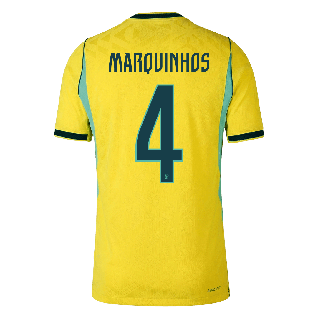 Brazil World Cup 2026 Koti Pelipaita (Player Version) Miesten MARQUINHOS #4