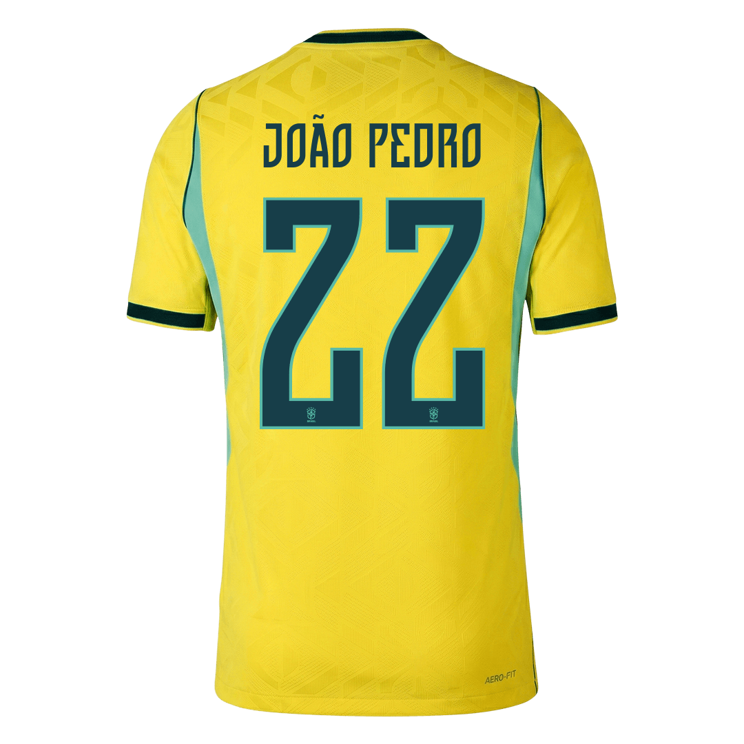 Brazil World Cup 2026 Koti Pelipaita (Player Version) Miesten JOÃO PEDRO #22