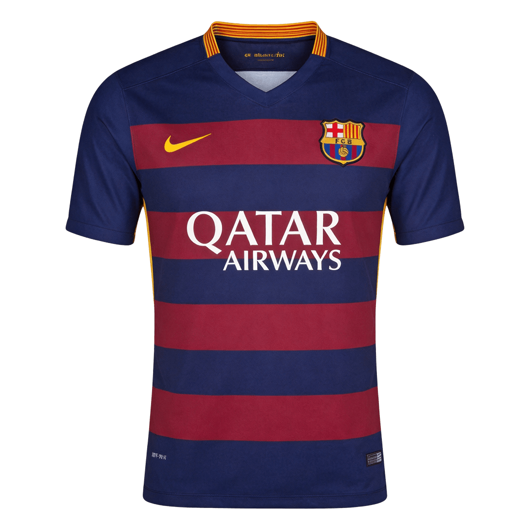 Barcelona 2015/16 Koti Retro-pelipaita Miesten