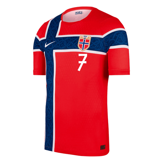 Norway World Cup 2026 Koti Pelipaita (Player Version) Miesten SØRLOTH #7