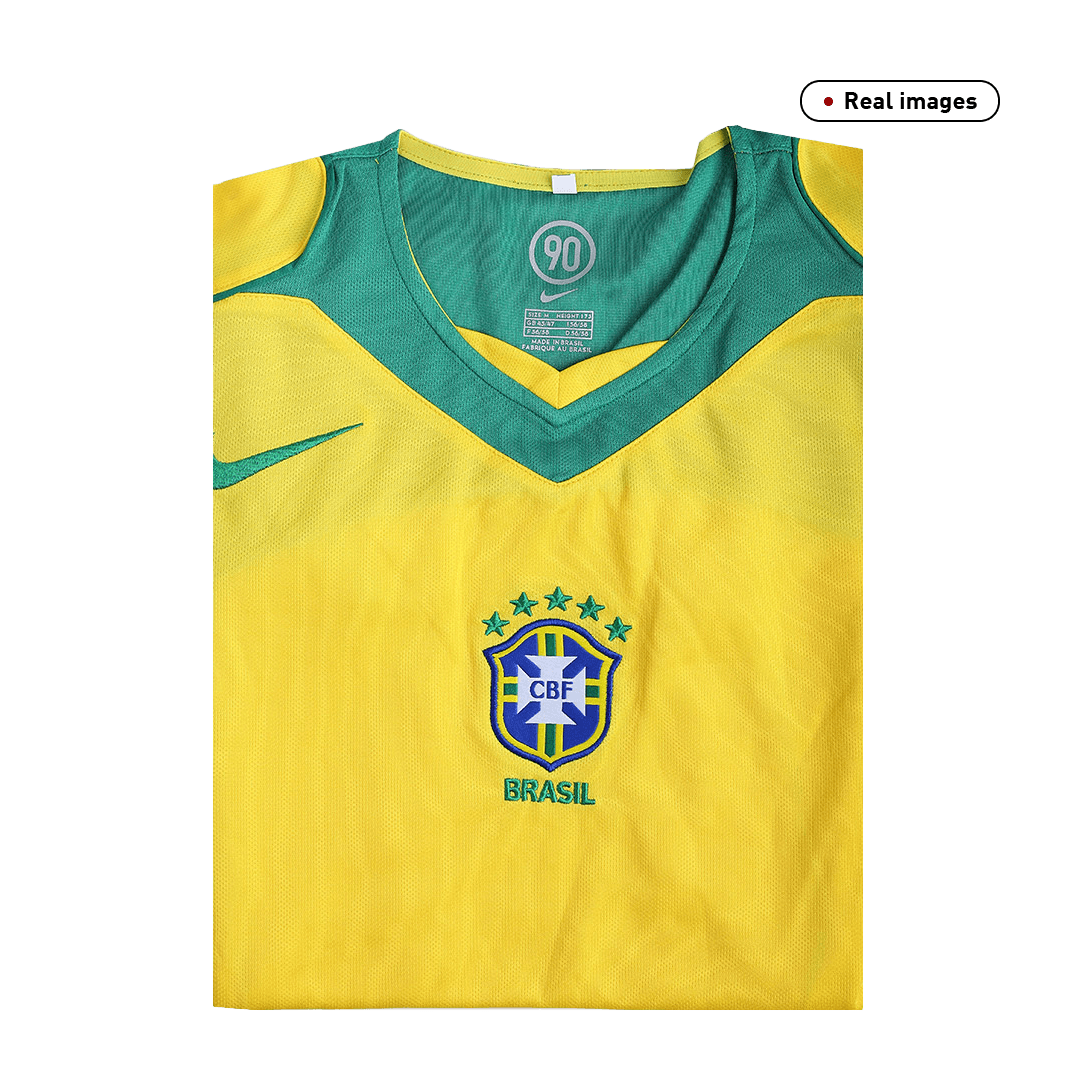 Brazil 2004 Koti Retro-pelipaita Miesten