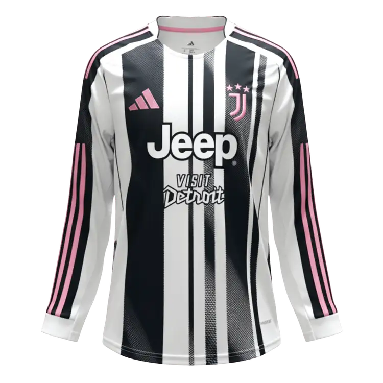Juventus 2025/26 Koti Pitkähihainen pelipaita Miesten