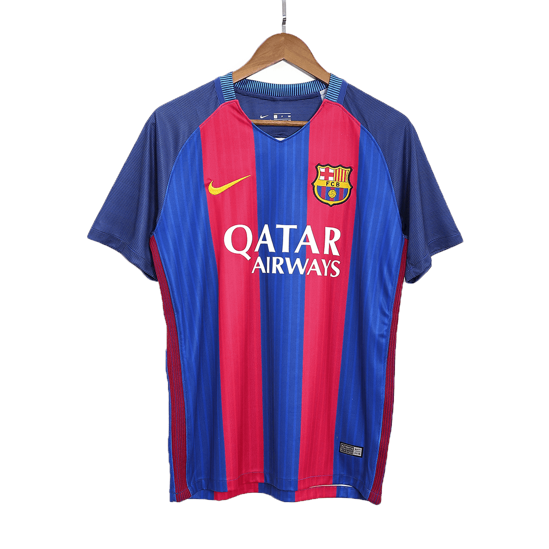 Barcelona 2016/17 Koti Retro-pelipaita Miesten MESSI #10