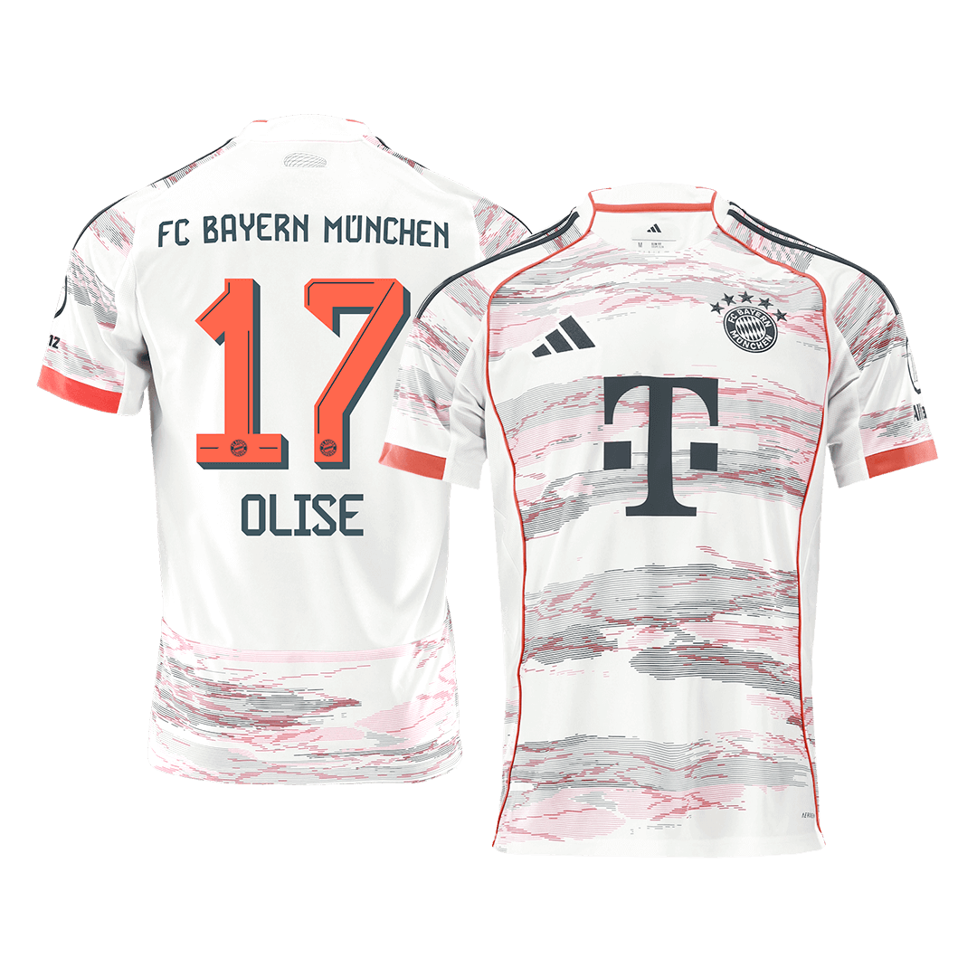Bayern Munich 2025/26 Vieras Pelipaita Miesten OLISE #17