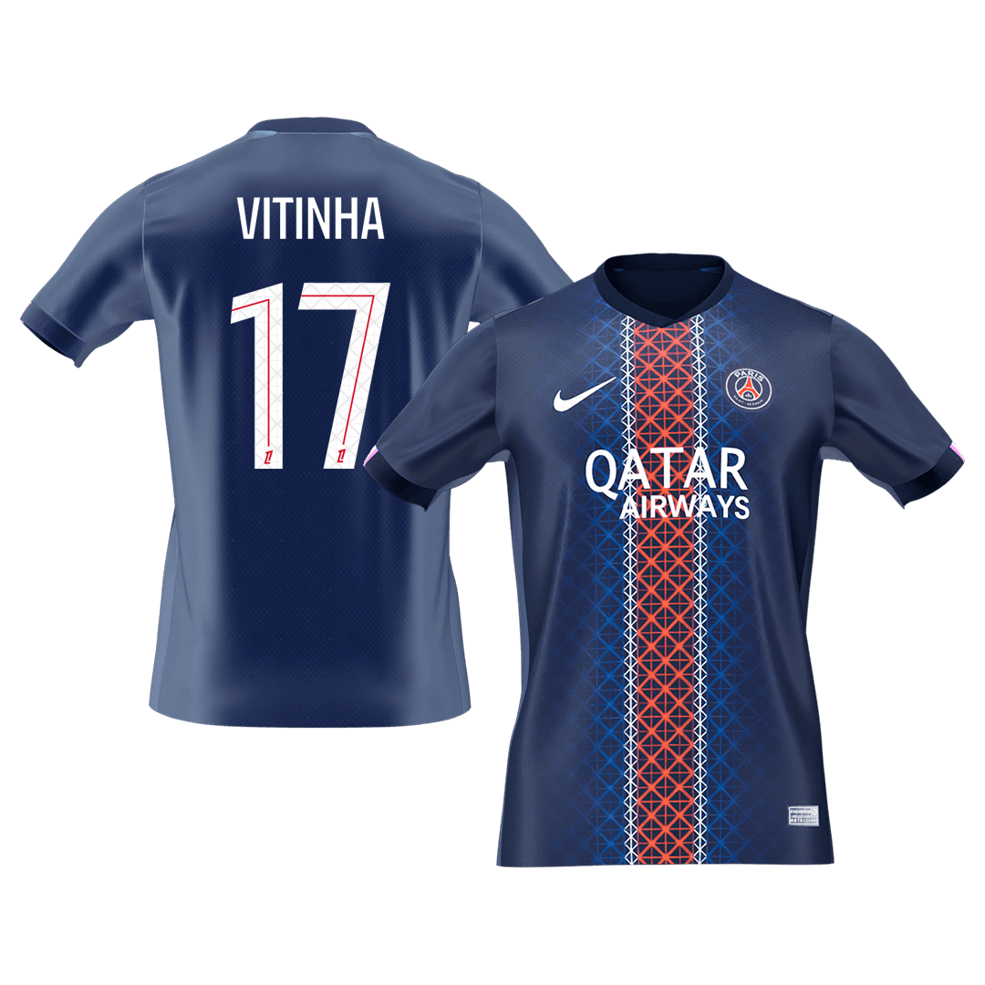 PSG 2025/26 Koti Pelipaita Miesten VITINHA #17 [PREMIUM]