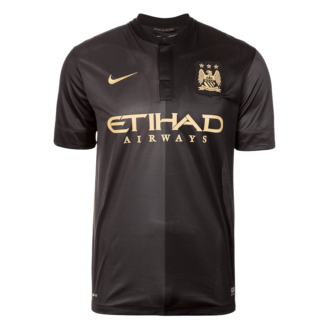 Manchester City 2013/14 Vieras Retro-pelipaita Miesten