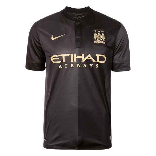 Manchester City 2013/14 Vieras Retro-pelipaita Miesten