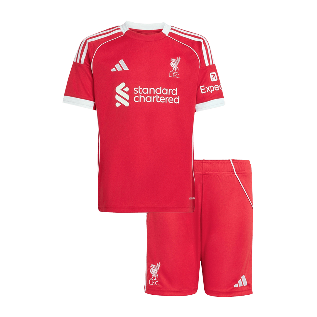 Liverpool 2025/26 Koti Pelipaitasetti Lasten