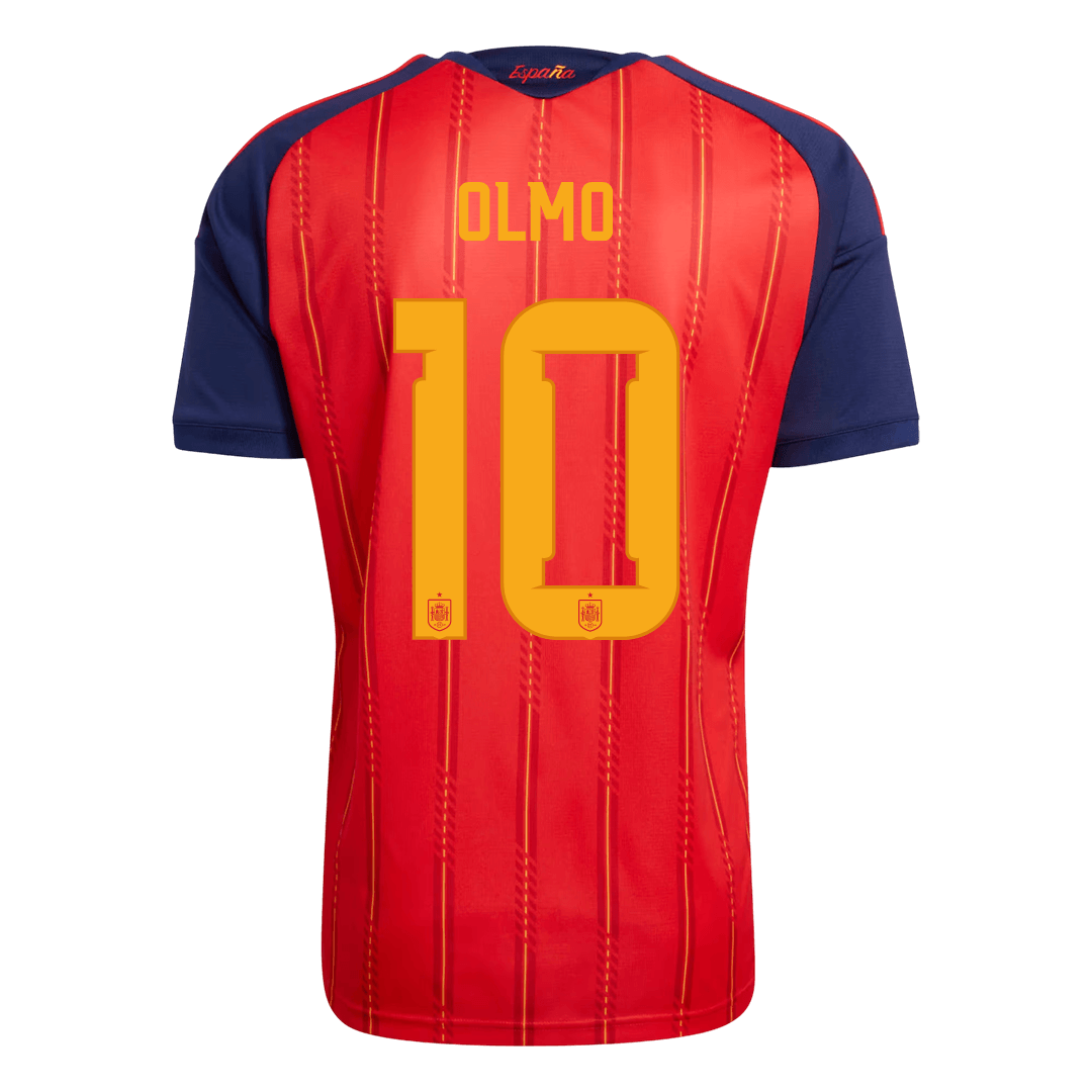 Spain World Cup 2026 Koti Pelipaita Miesten OLMO #10 [PREMIUM]