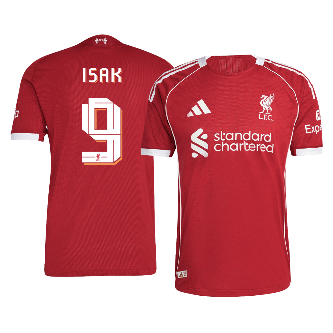 Liverpool 2025/26 UCL Koti Pelipaita (Player Version) Miesten ISAK #9