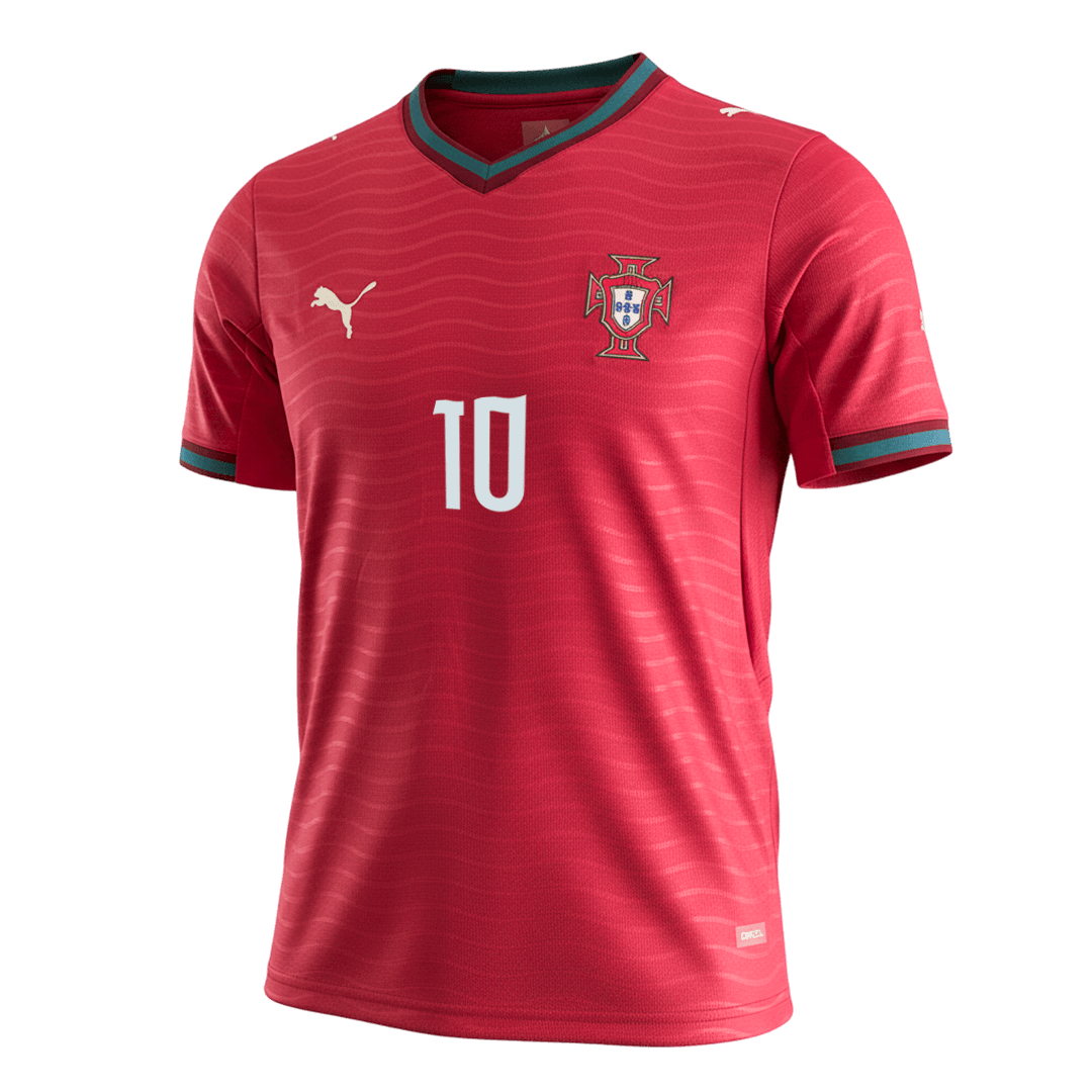 Portugal World Cup 2026 Koti Pelipaita Miesten BERNARDO #10 [PREMIUM]