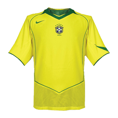 Brazil 2004 Koti Retro-pelipaita Miesten