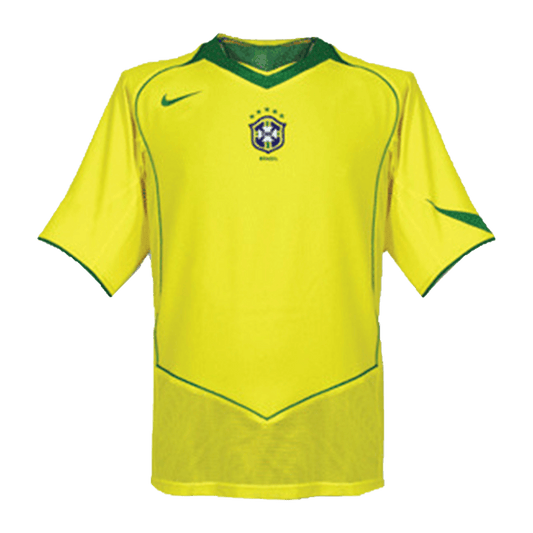 Brazil 2004 Koti Retro-pelipaita Miesten
