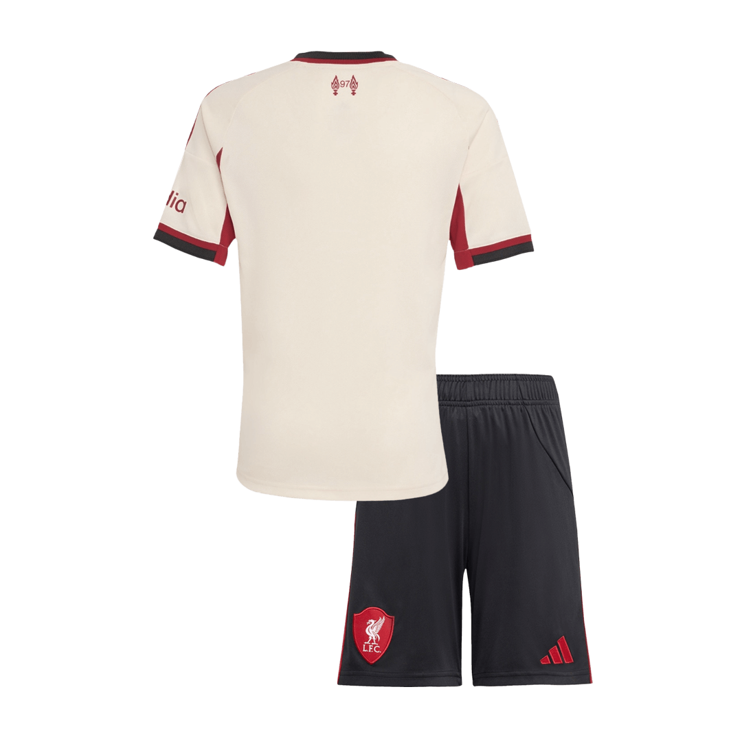 Liverpool 2025/26 Vieras Pelipaitasetti Lasten