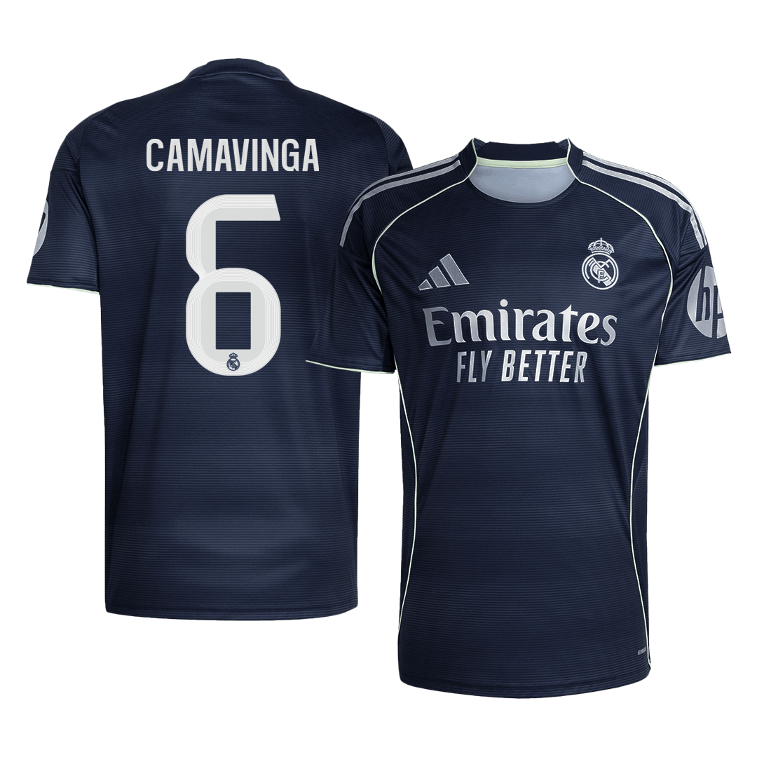 Real Madrid 2025/26 Vieras Pelipaita Miesten CAMAVINGA #6 [PREMIUM]