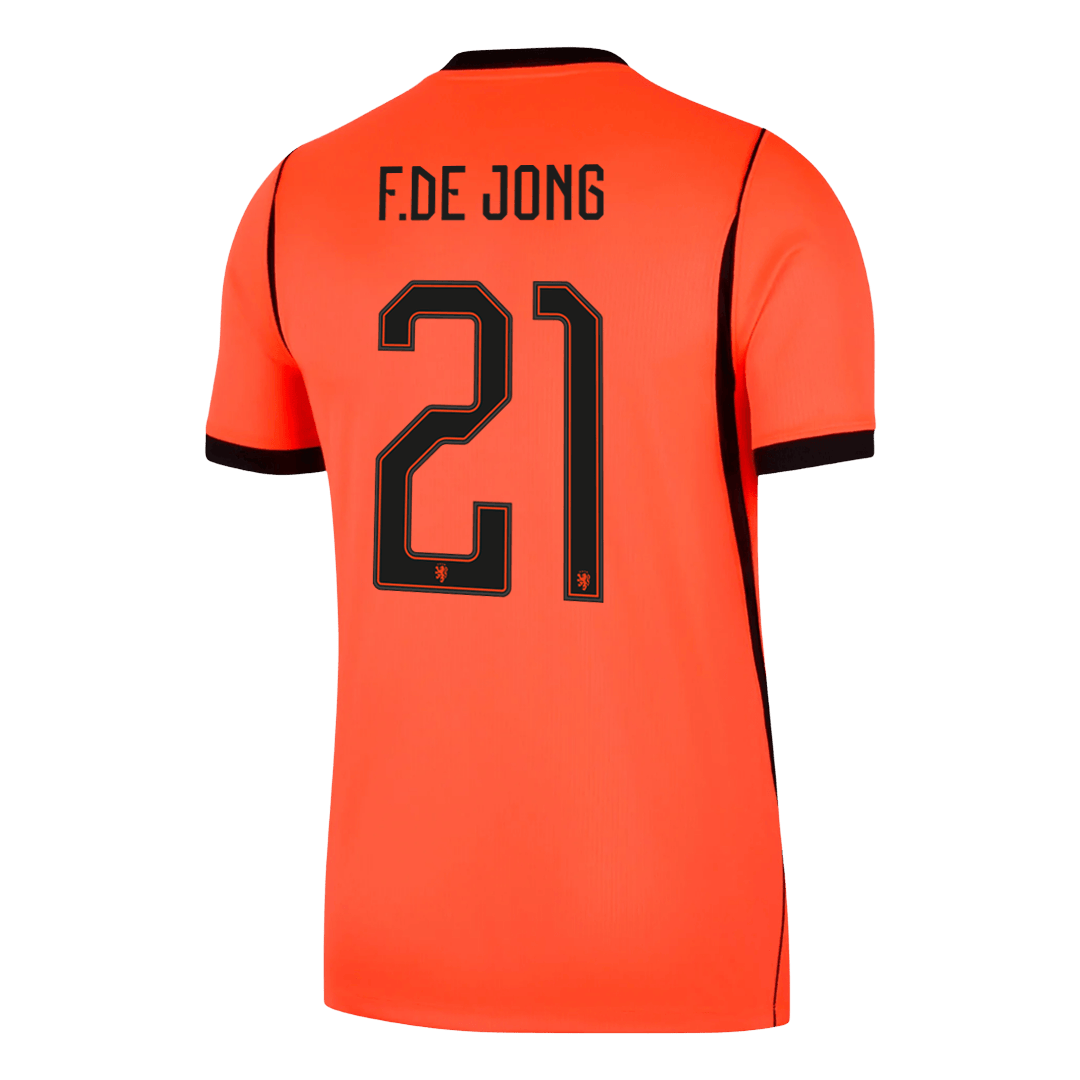 Netherlands World Cup 2026 Koti Pelipaita Miesten F.DE JONG #21