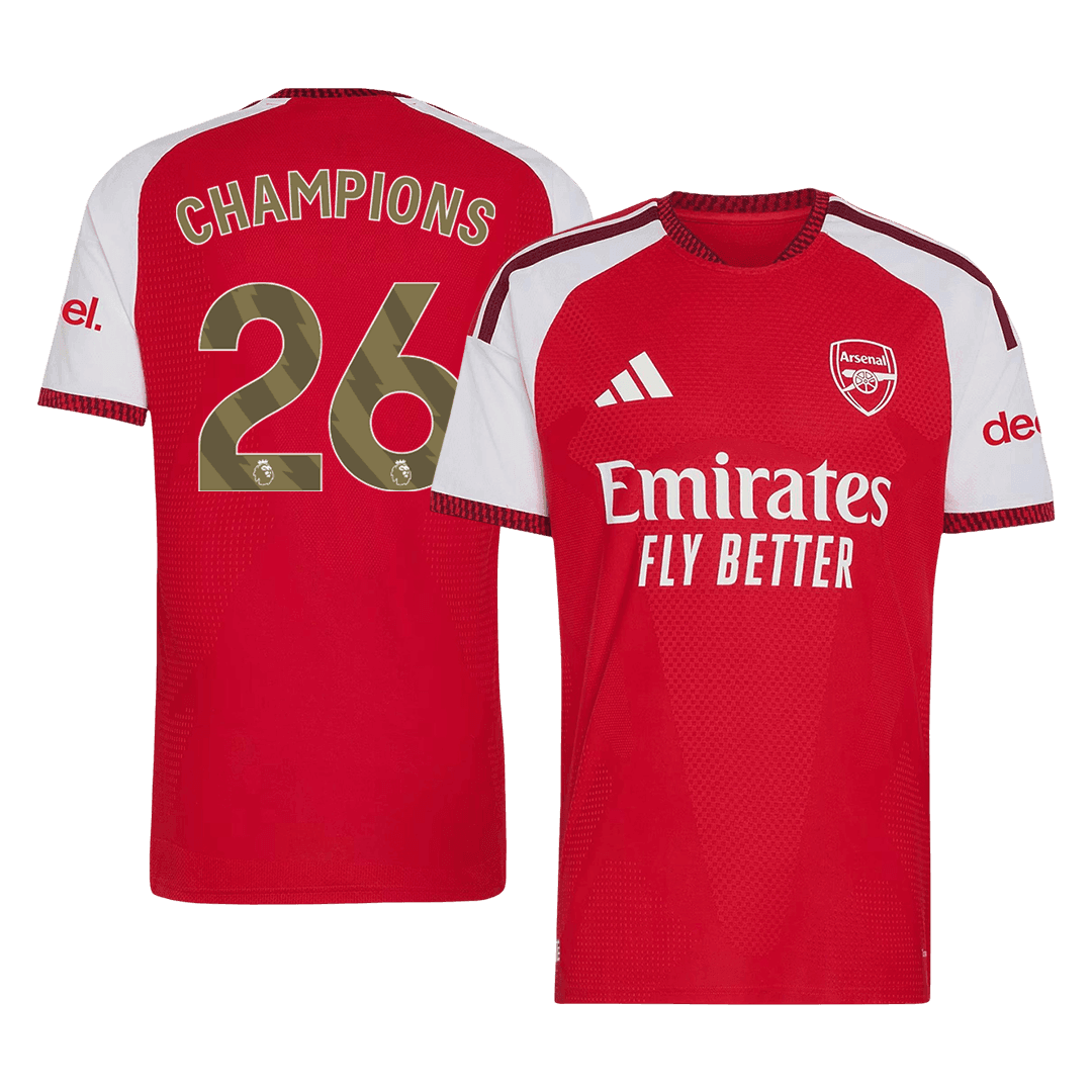 Arsenal 2026/27 Koti Pelipaita (Player Version) Miesten CHAMPIONS #26