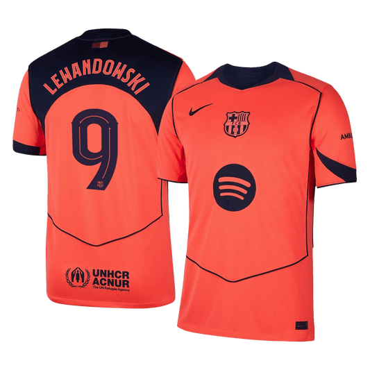 Barcelona 2025/26 UCL Kolmas Pelipaita Miesten LEWANDOWSKI #9