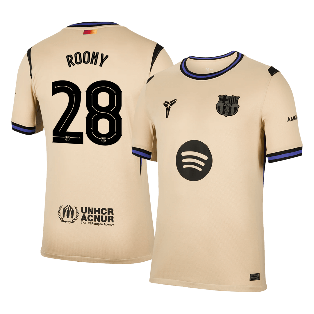 Barcelona 2025/26 Vieras Pelipaita Miesten ROONY #28