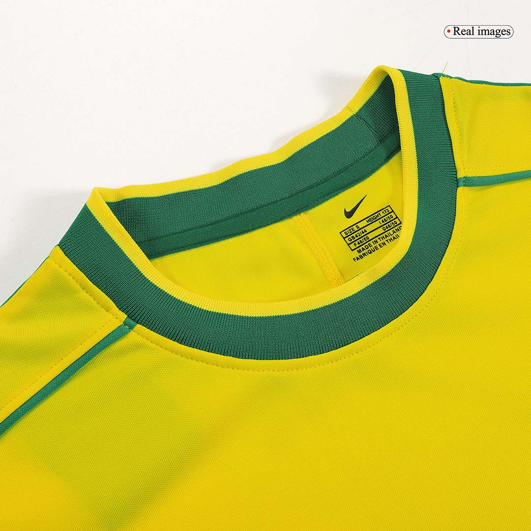 Brazil 1998 Koti Retro-pelipaita Miesten