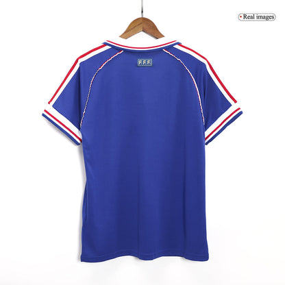 France World Cup 1998 Koti Retro-pelipaita Miesten
