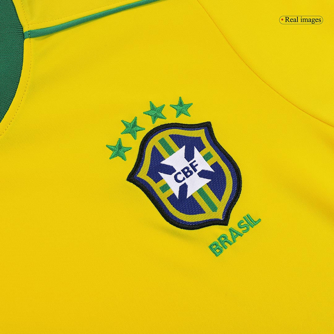 Brazil 1998 Koti Retro-pelipaita Miesten