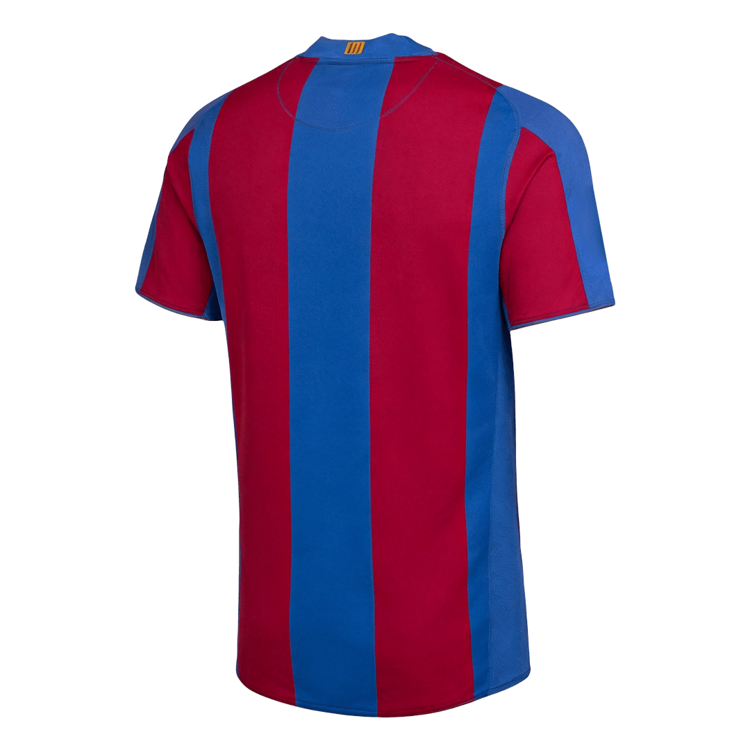 Barcelona 2007/08 Koti Retro-pelipaita Miesten
