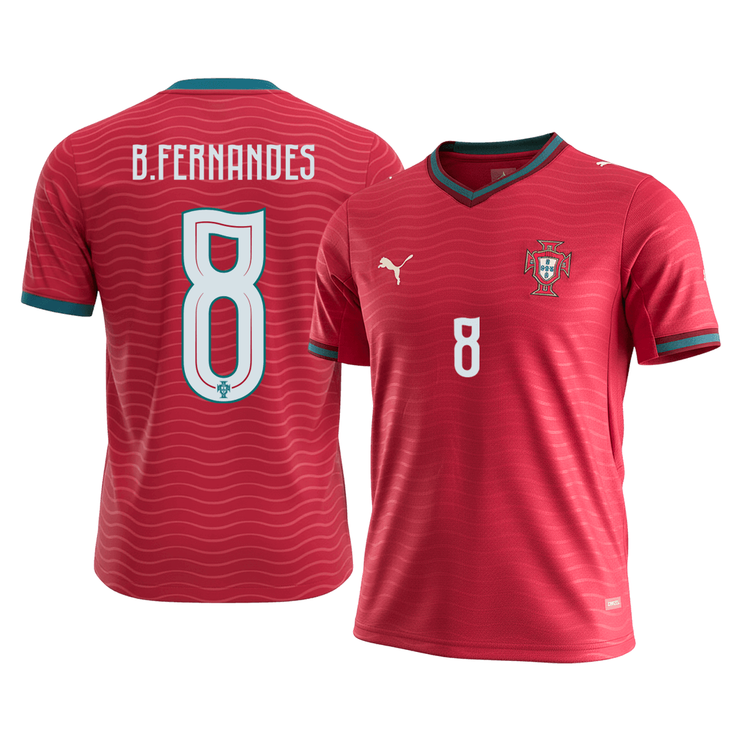 Portugal World Cup 2026 Koti Pelipaita Miesten B.FERNANDES #8 [PREMIUM]