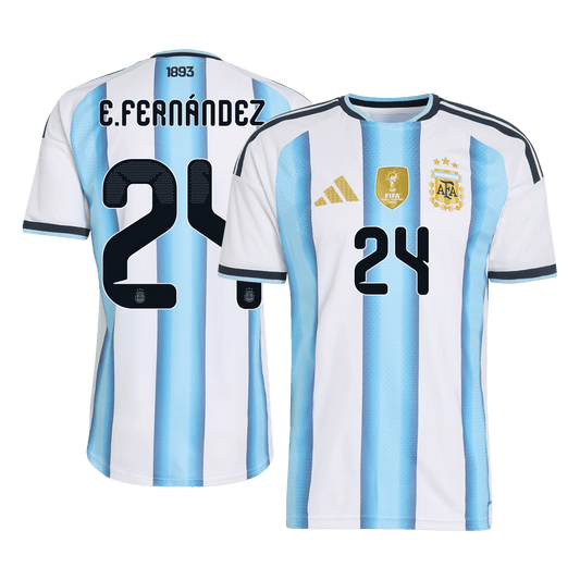 Argentina World Cup 2026 Koti Pelipaita (Player Version) Miesten E. FERNANDEZ #24