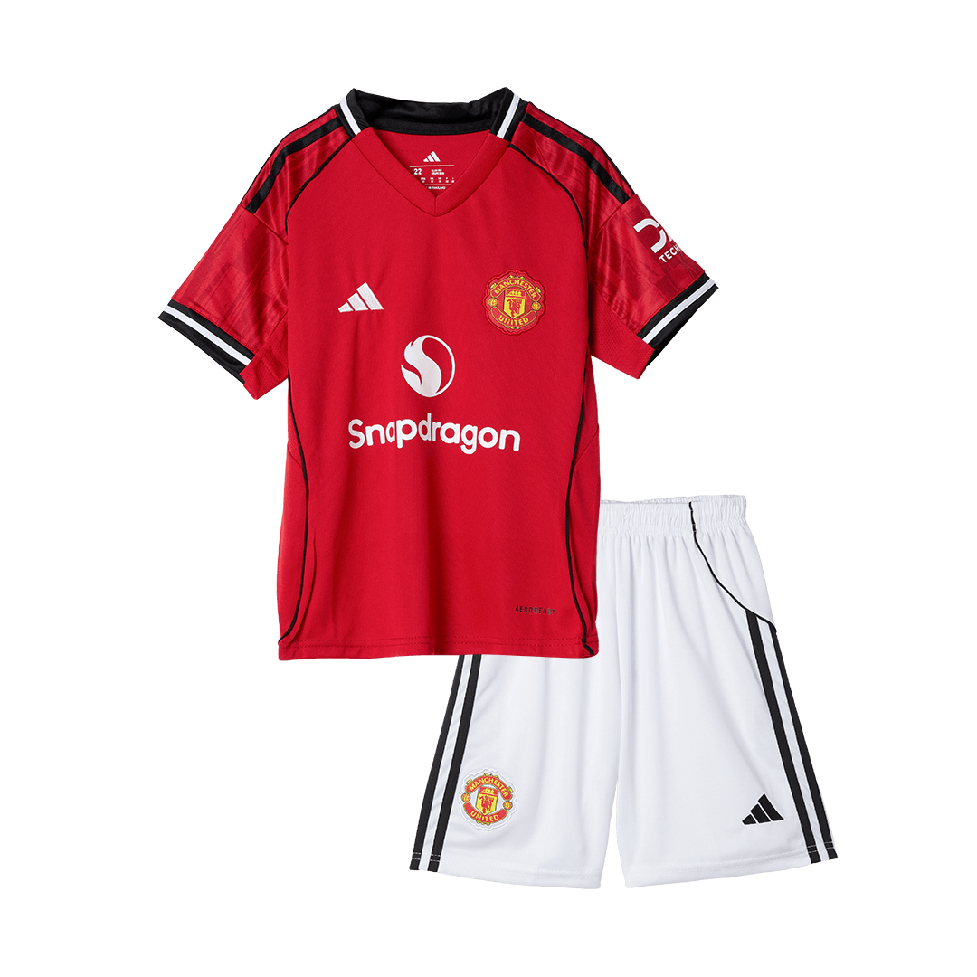Manchester United 2025/26 Koti Pelipaitasetti Lasten