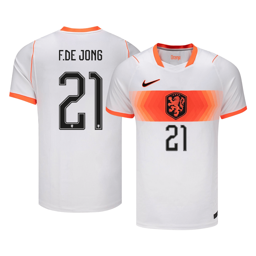 Netherlands World Cup 2026 Vieras Pelipaita Miesten F.DE JONG #21