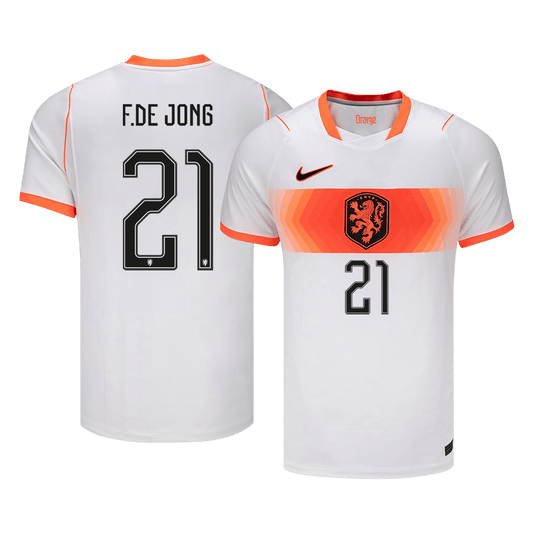 Netherlands World Cup 2026 Vieras Pelipaita Miesten F.DE JONG #21
