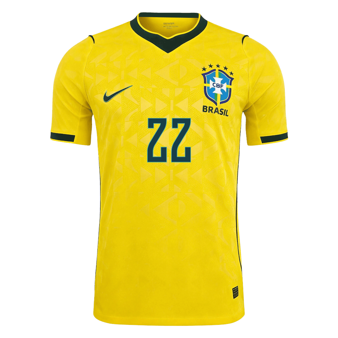 Brazil World Cup 2026 Koti Pelipaita (Player Version) Miesten JOÃO PEDRO #22