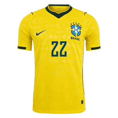 Brazil World Cup 2026 Koti Pelipaita (Player Version) Miesten JOÃO PEDRO #22