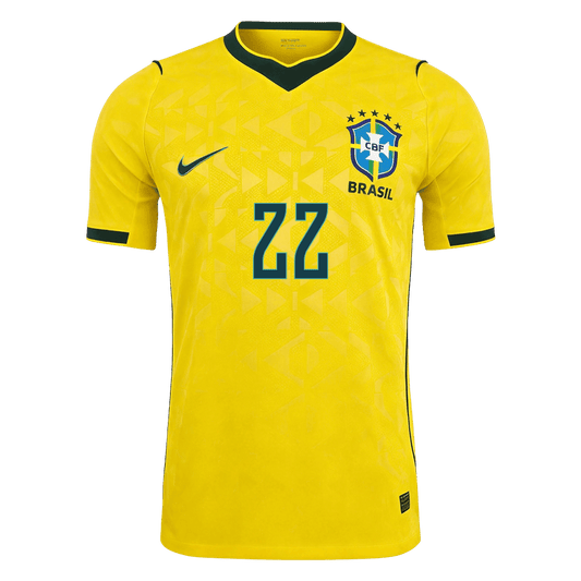 Brazil World Cup 2026 Koti Pelipaita (Player Version) Miesten JOÃO PEDRO #22