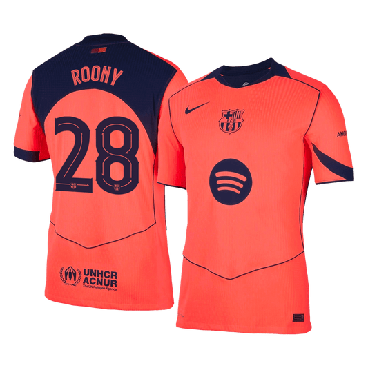Barcelona 2025/26 Kolmas Pelipaita (Player Version) Miesten ROONY #28