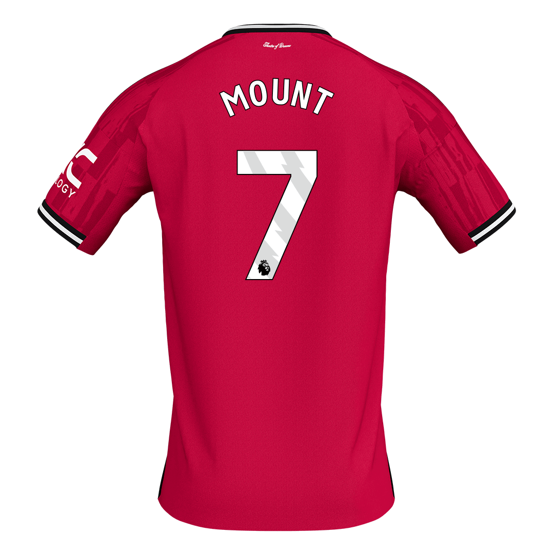 Manchester United 2025/26 Koti Pelipaita Miesten MOUNT #7 [PREMIUM]