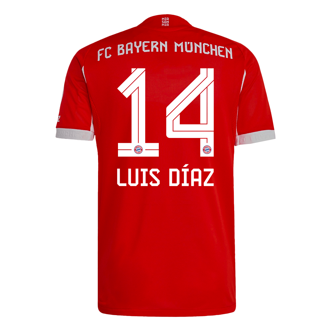 Bayern Munich 2025/26 Koti Pelipaita (Player Version) Miesten LUIS DÍAZ #14