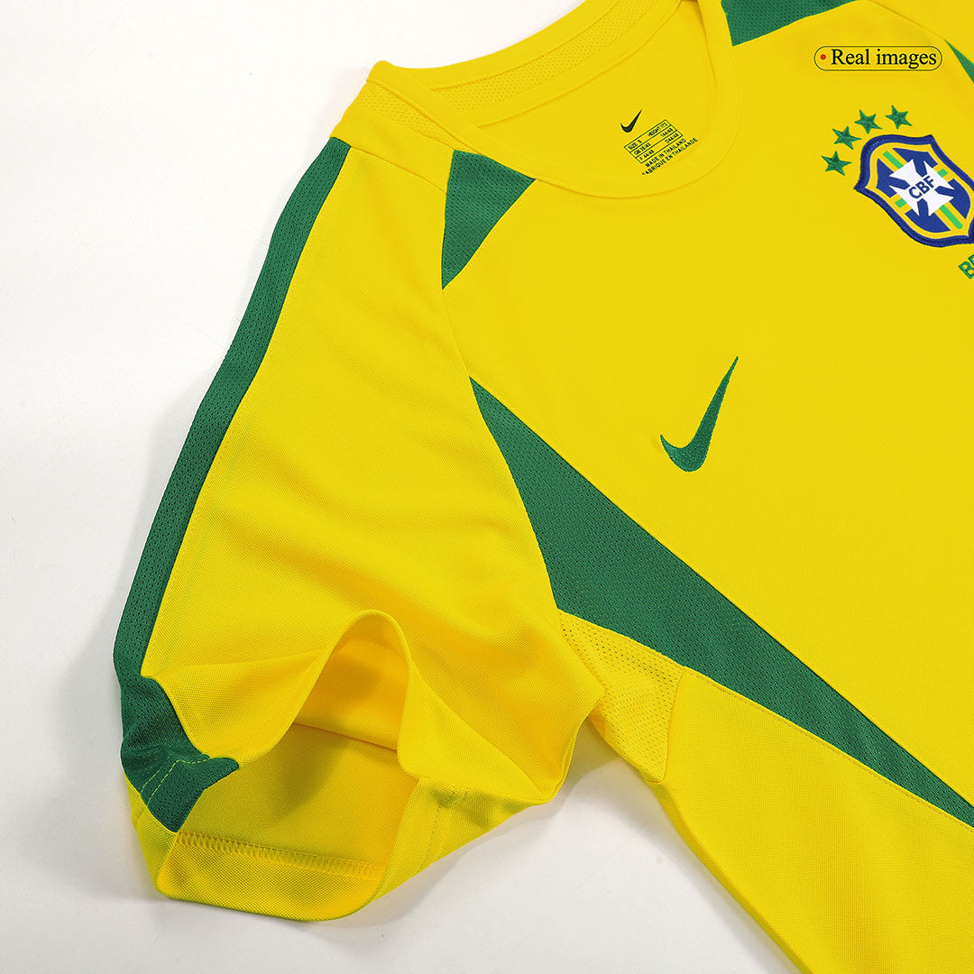 Brazil 2002/03 Koti Retro-pelipaita Miesten RONALDINHO #11