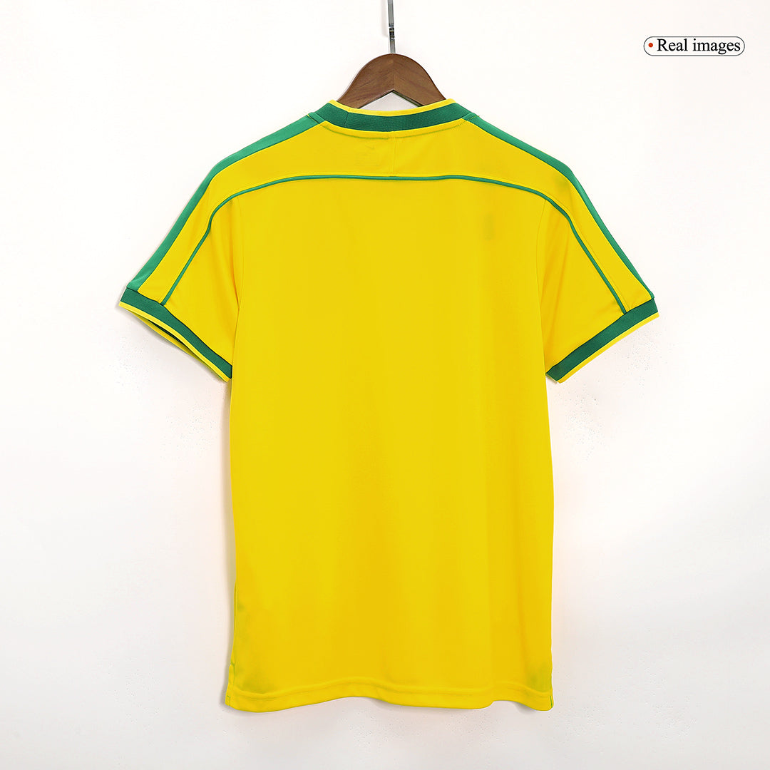 Brazil 1998 Koti Retro-pelipaita Miesten