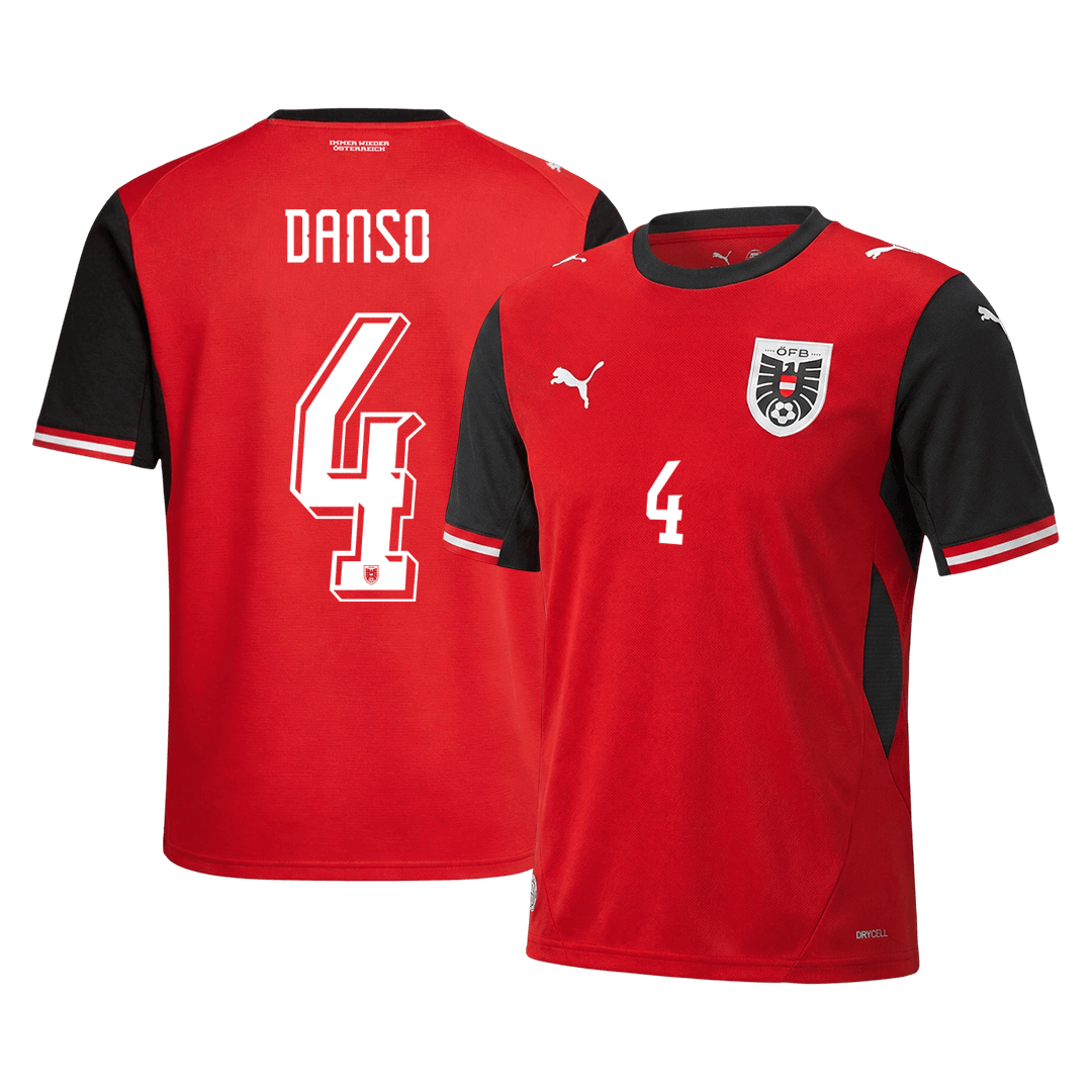 Austria World Cup 2026 Koti Pelipaita Miesten DANSO #4