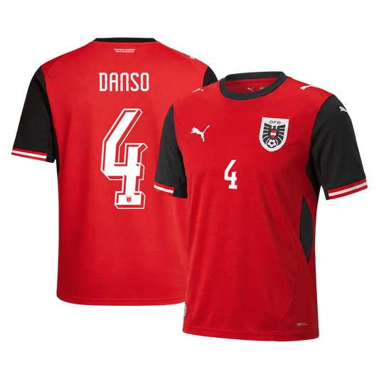 Austria World Cup 2026 Koti Pelipaita Miesten DANSO #4