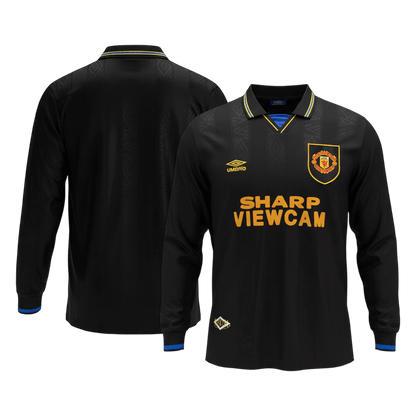 Manchester United 1993/94 Vieras Pitkähihainen Retro-pelipaita Miesten