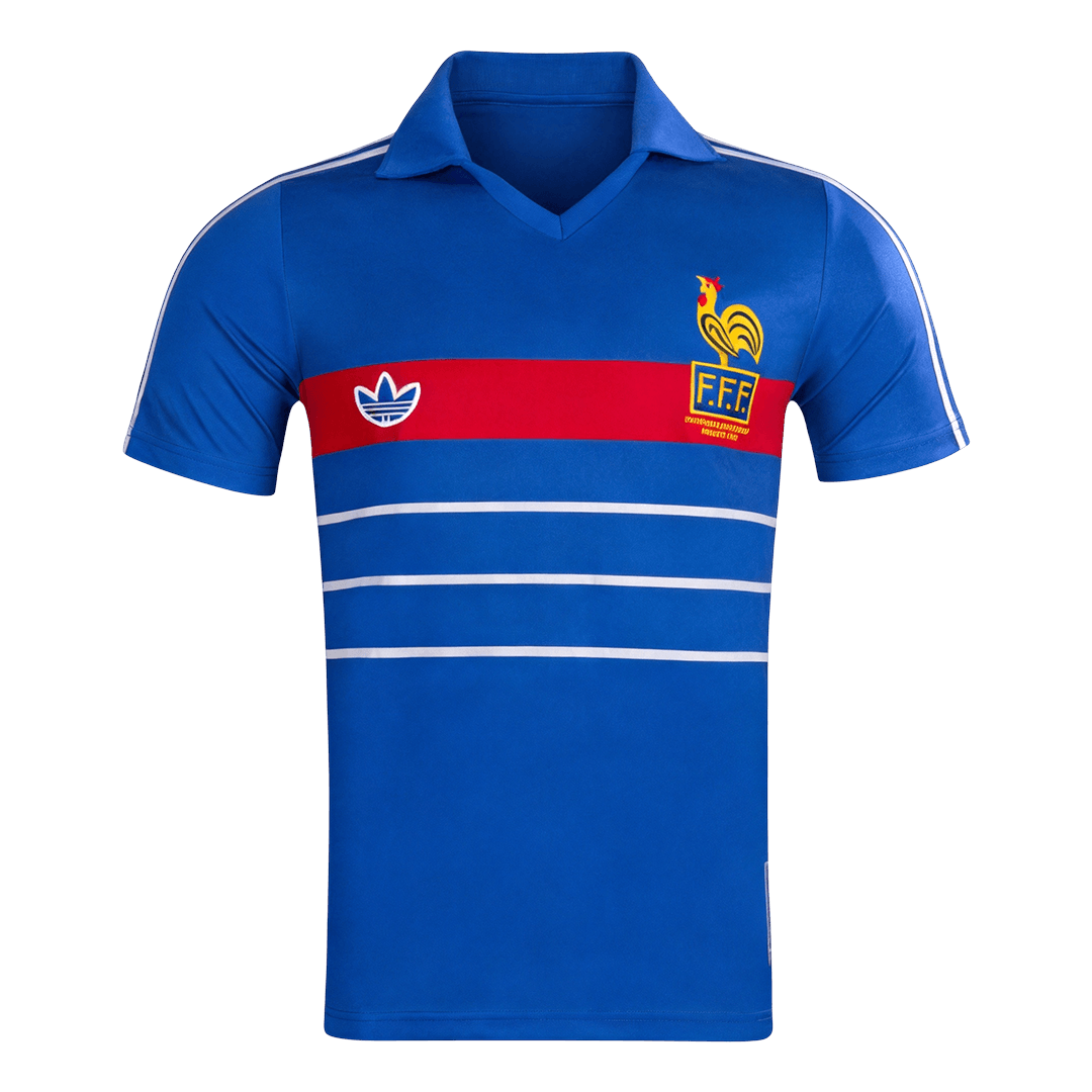 France 1984 Koti Retro-pelipaita Miesten