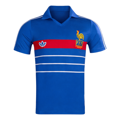 France 1984 Koti Retro-pelipaita Miesten