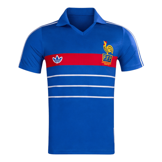 France 1984 Koti Retro-pelipaita Miesten