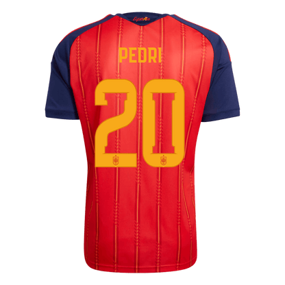 Spain World Cup 2026 Koti Pelipaita Miesten PEDRI #20 [PREMIUM]