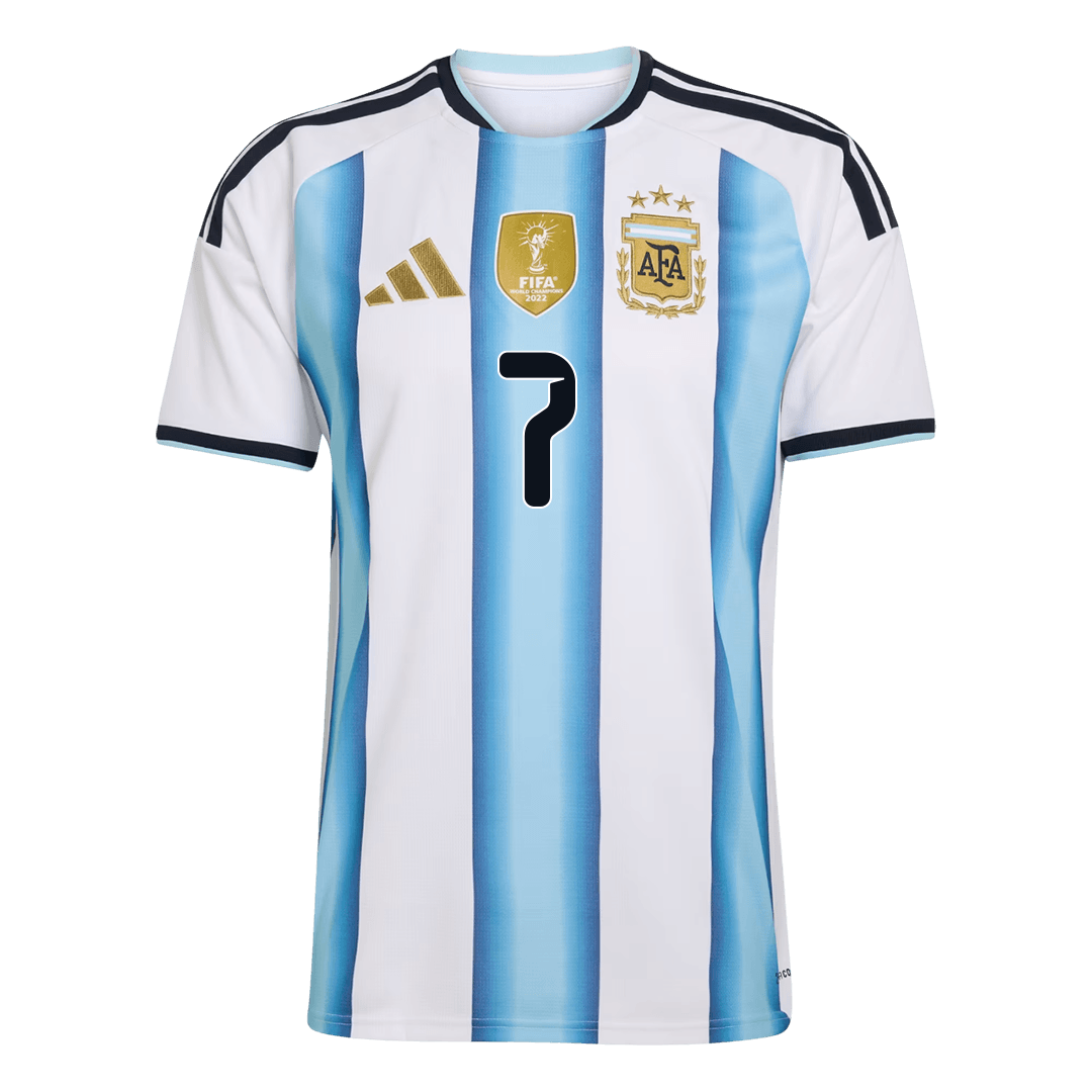 Argentina World Cup 2026 Koti Pelipaita Miesten DE PAUL #7 [PREMIUM]
